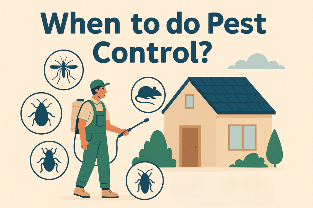 When to Do Pest Control at Home?